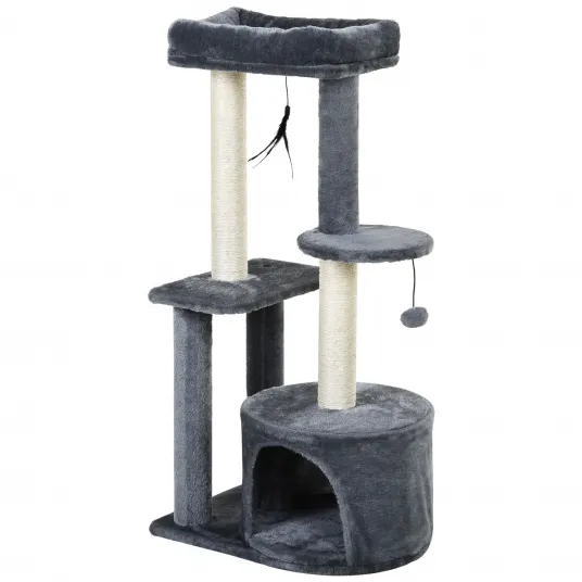 Stlapi de zgariat cu Pat Suport de catarat si 2 blaturi Alb si Gri 61x41x147cm