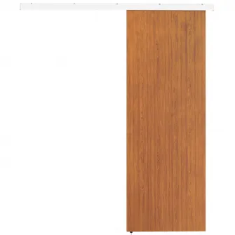 Usa Culisanta de Interior 75x210 cm, sina Silentioasa din Aliaj de Aluminiu, Kit Accesorii, Ghidaj, Usa de Interior Stil Minimalist, din MDF, Impermeabila, pentru Bucatarie, Baie, Birou