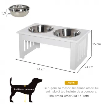 boluri hrana animale, suport inclus, 44x24x15cm