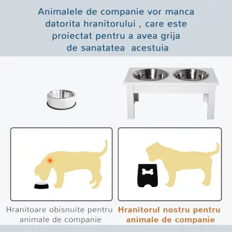 boluri hrana animale, suport inclus, 44x24x15cm