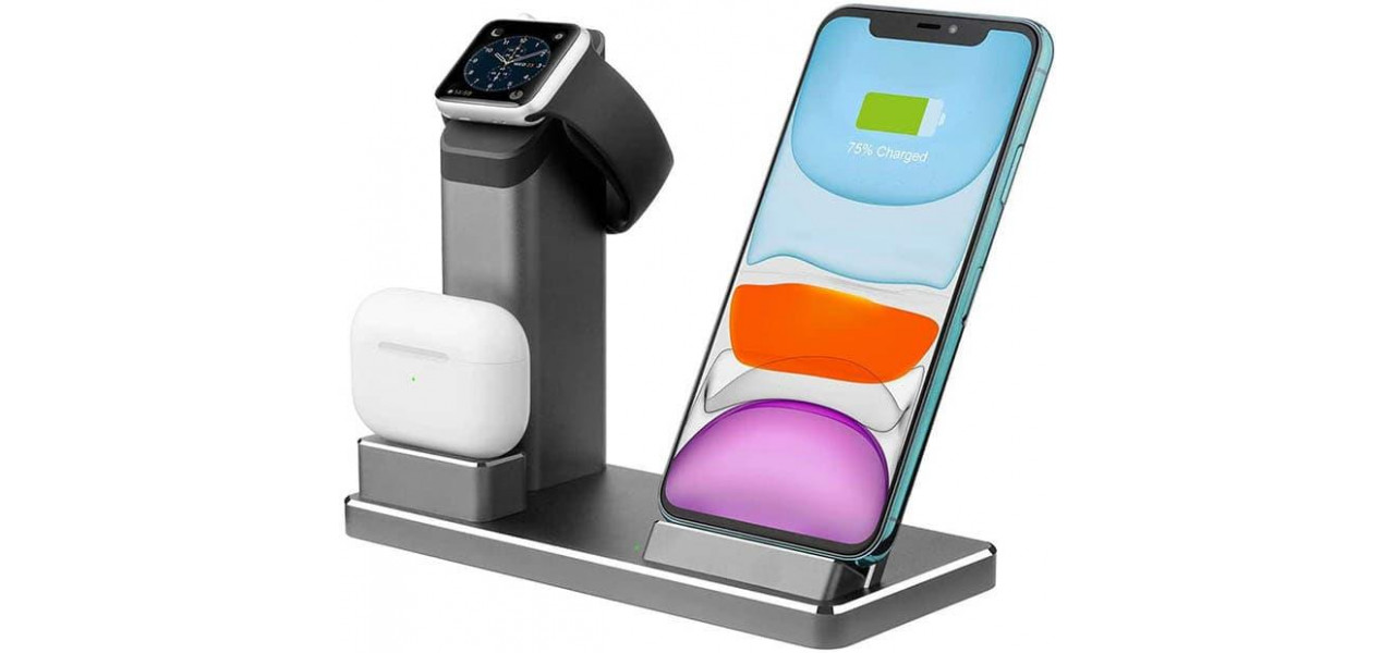 fotolii verzi cu porturi de incarcare USB incorporate pentru mai multe dispozitive simultan.