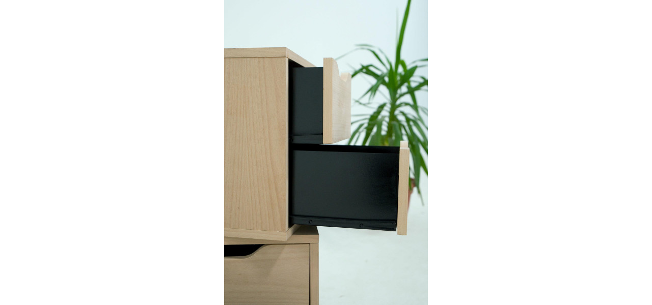 Poate fi folosita o comoda de birou ca suport de prezentare pentru materiale promotionale sau mostre de produse?
