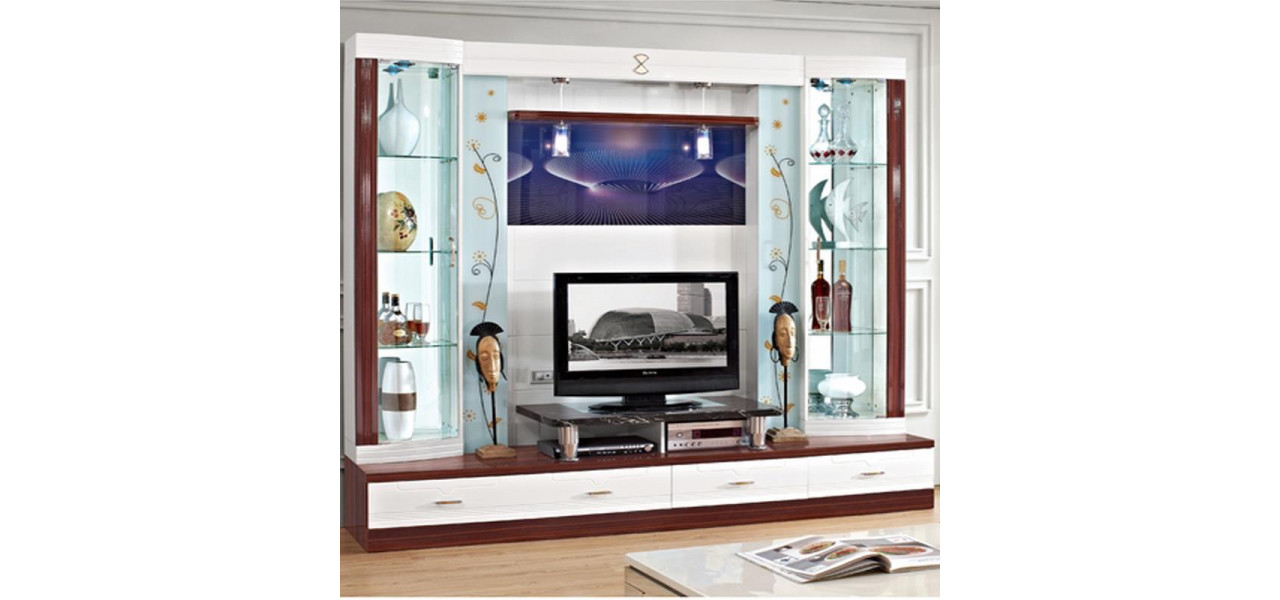 Seturile de mobilier includ unitati de perete sau vitrine?