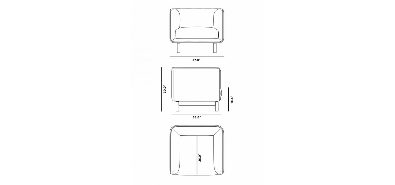 Dimensiunile unui fotoliu extensibil atunci cand este complet extins.