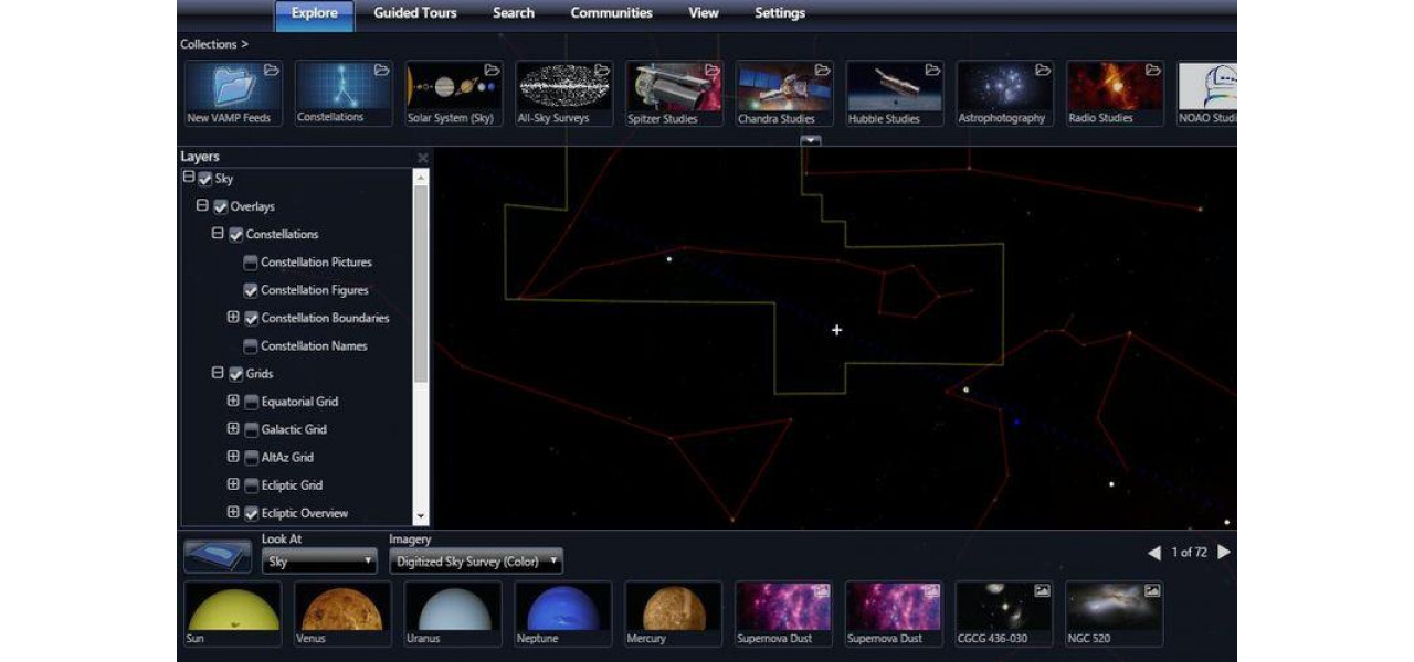 O calatorie virtuala: explorarea universului prin telescoape online.