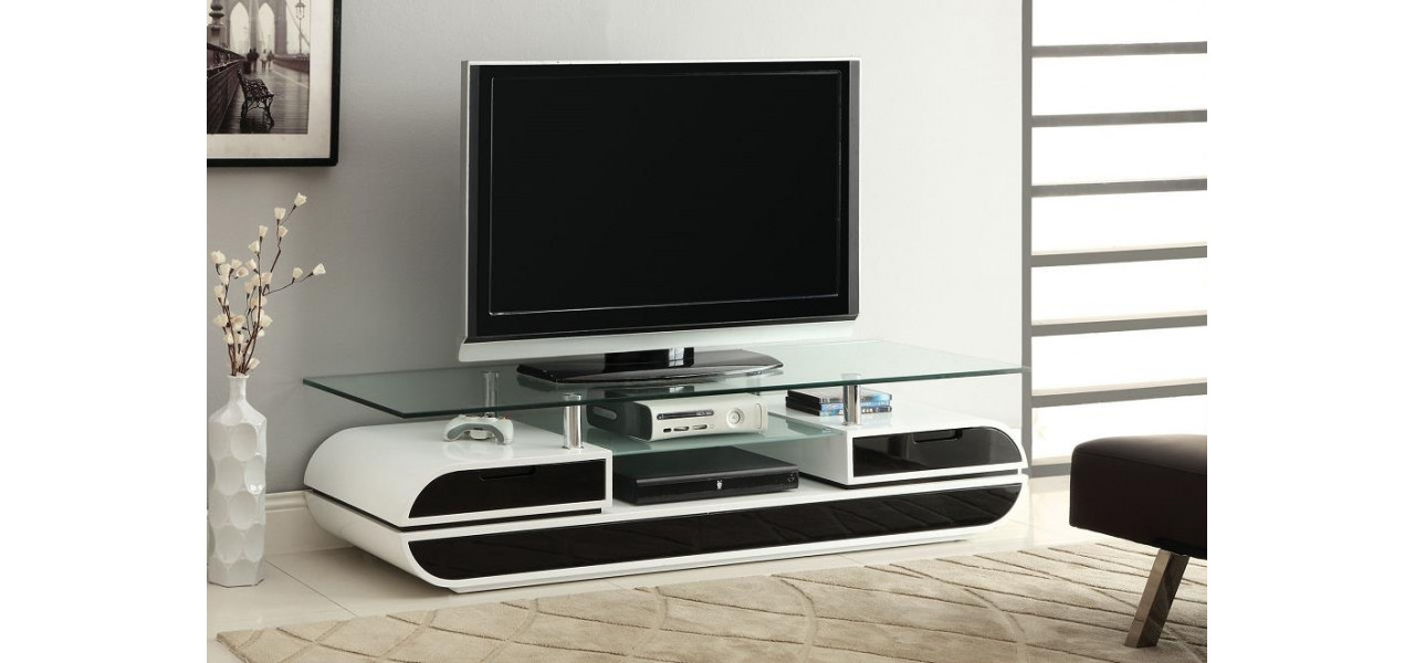 Adaugati o nota de modernitate cu accesoriile TV cu blat de sticla.