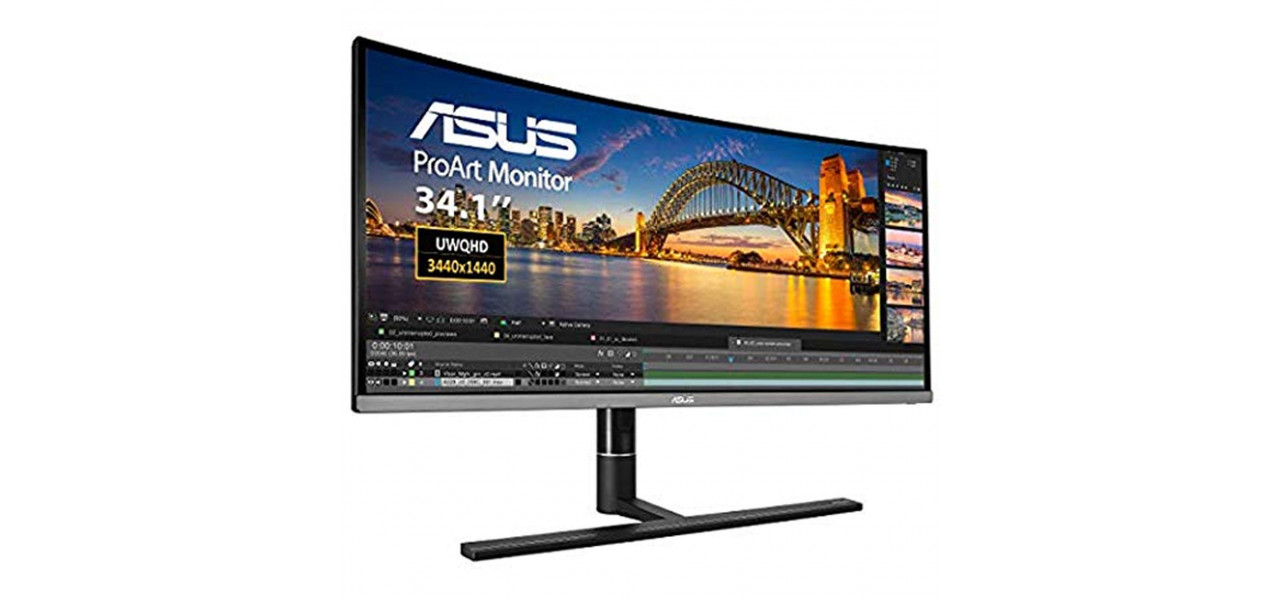 ASUS ProArt Display PA34VC Afisaj curbat pentru productivitate sporita.