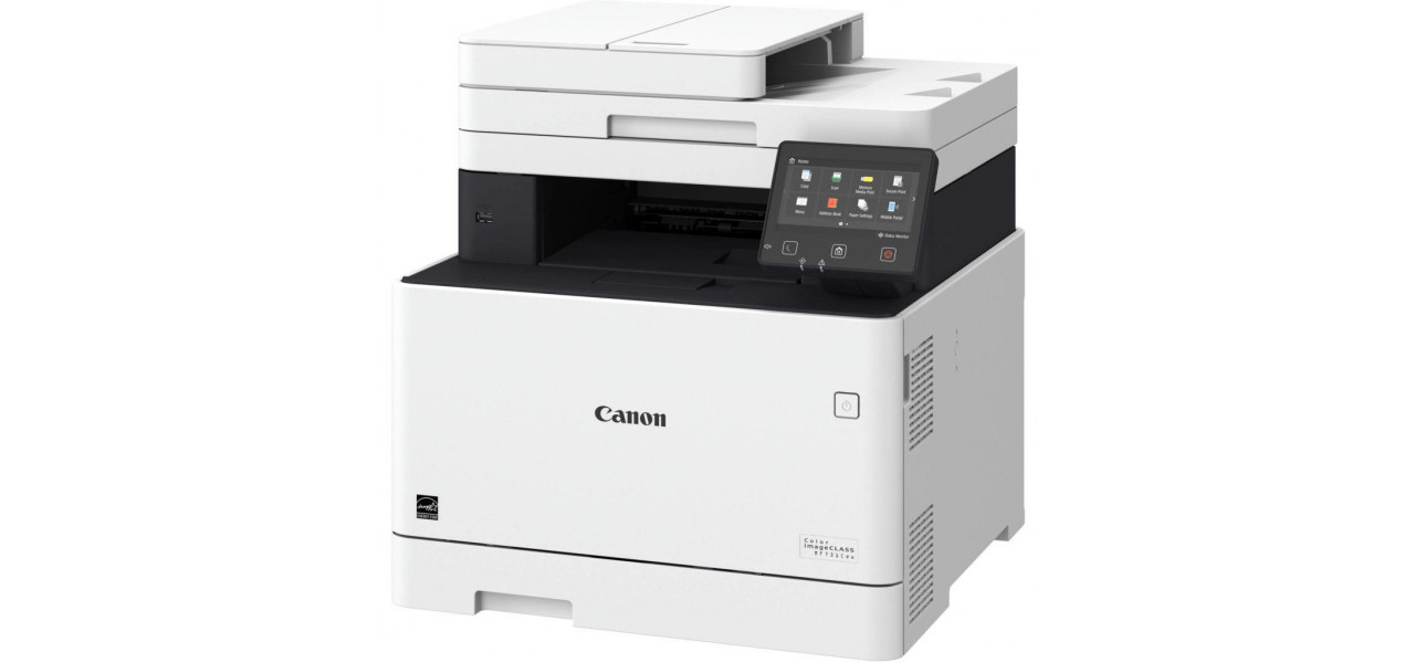 Imprimante multifunctionale Canon pentru birouri mari.