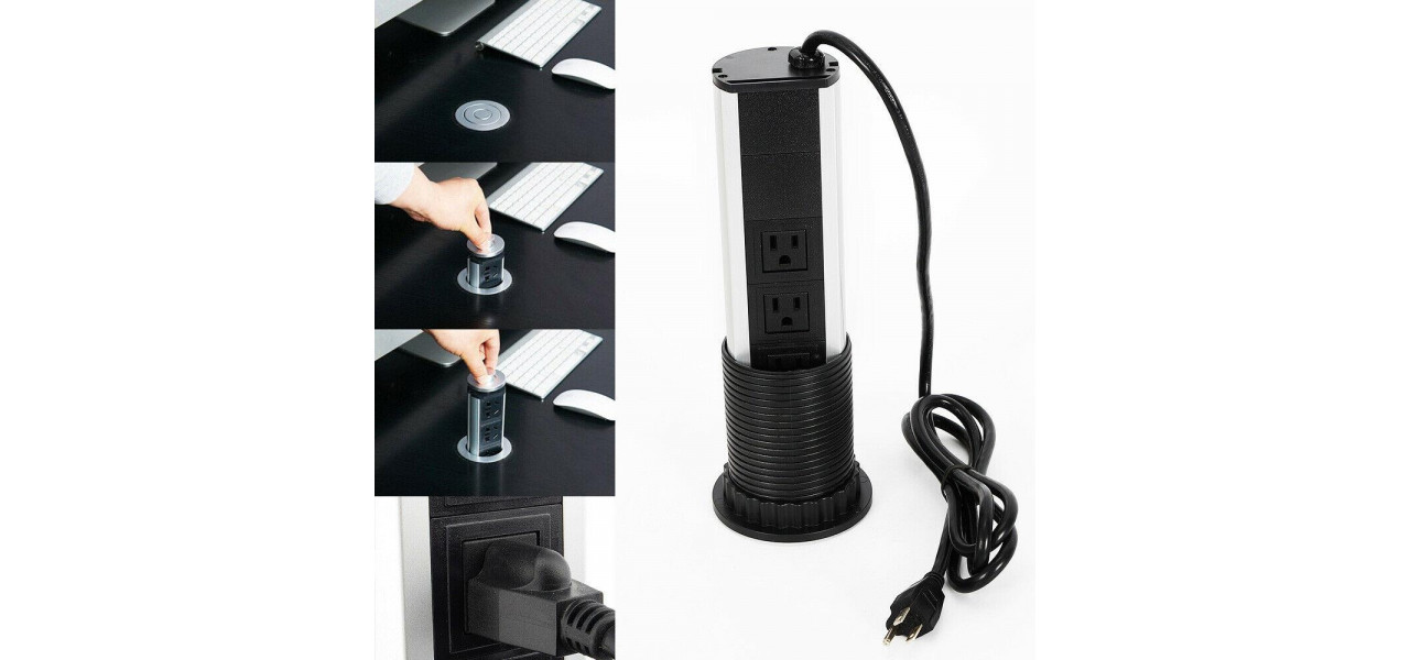 Incarcatoare pentru suport de retete pentru bucatari si porturi USB pentru confortul blatului de bucatarie.