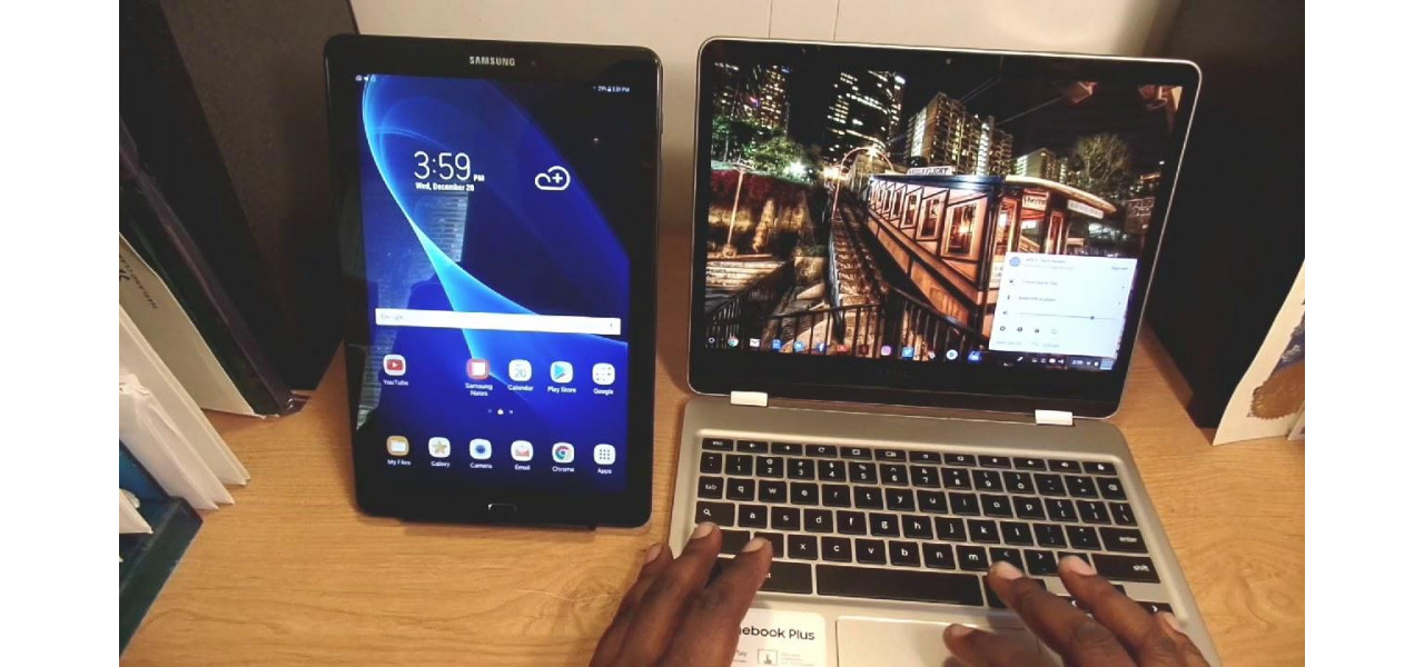 Compararea performantei tabletelor Samsung cu cea a Chromebookurilor.