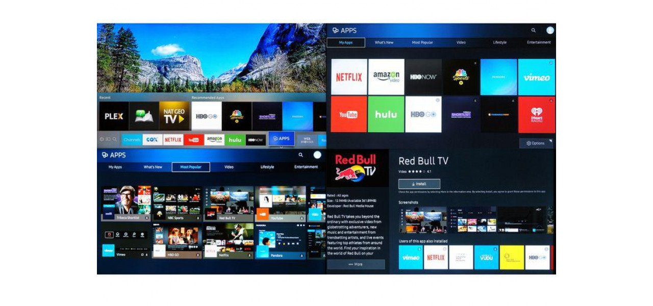 Descoperirea lumii aplicatiilor pe televizoarele inteligente Samsung: posibilitati nesfarsite.