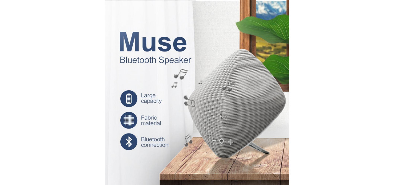 Creste-ti experienta de ascultare a muzicii cu difuzoarele Muse Bluetooth.