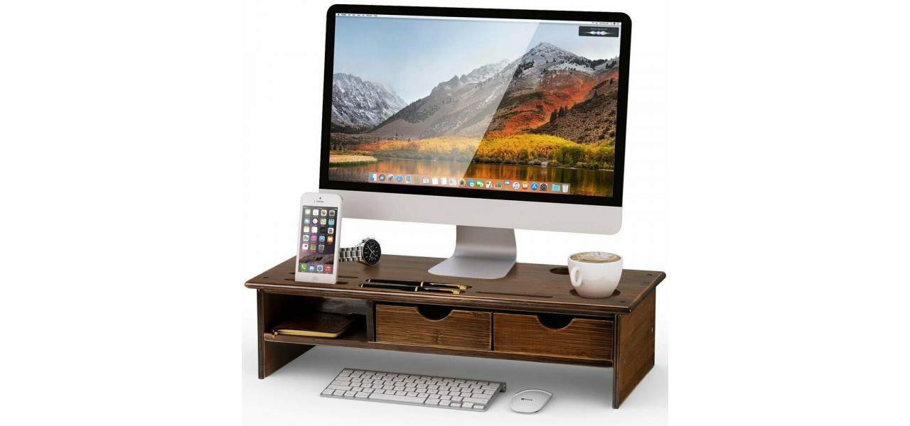Cresteti-va experienta de lucru: Beneficiile unui suport pentru monitor cu spatiu de stocare.