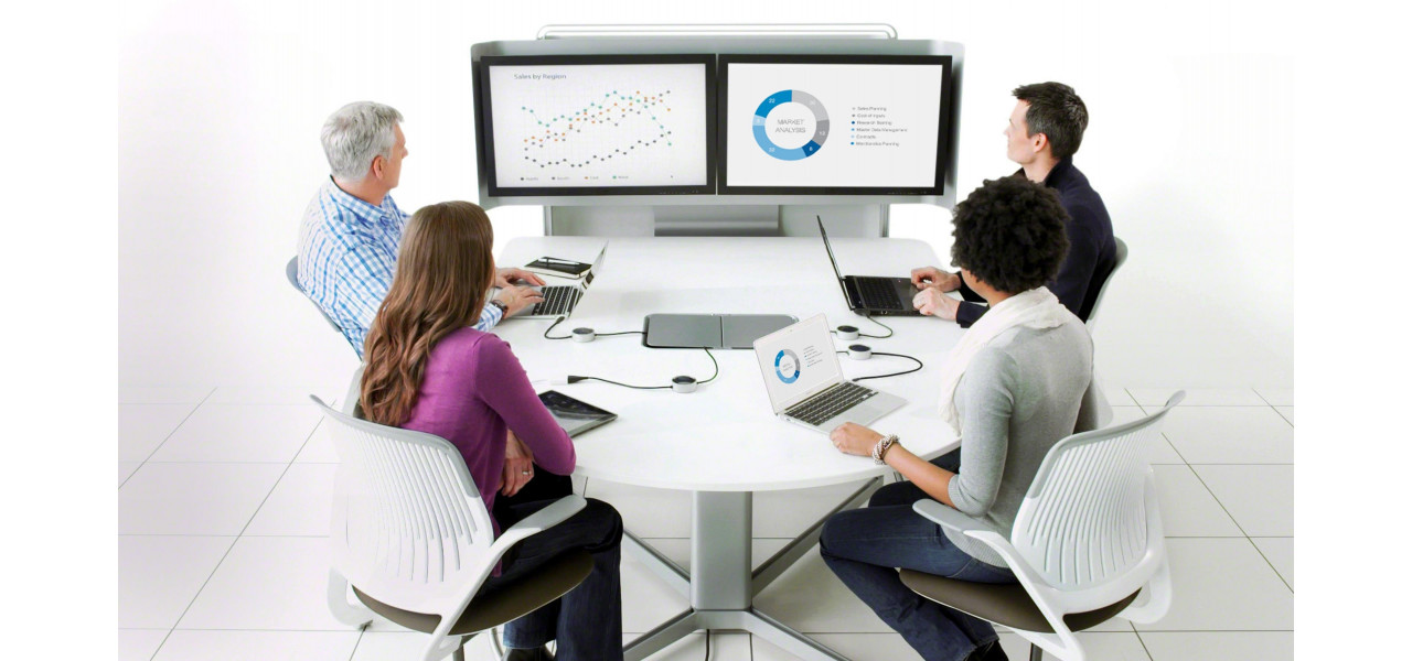 Imbunatatiti colaborarea cu un sistem flexibil de suport pentru monitor.