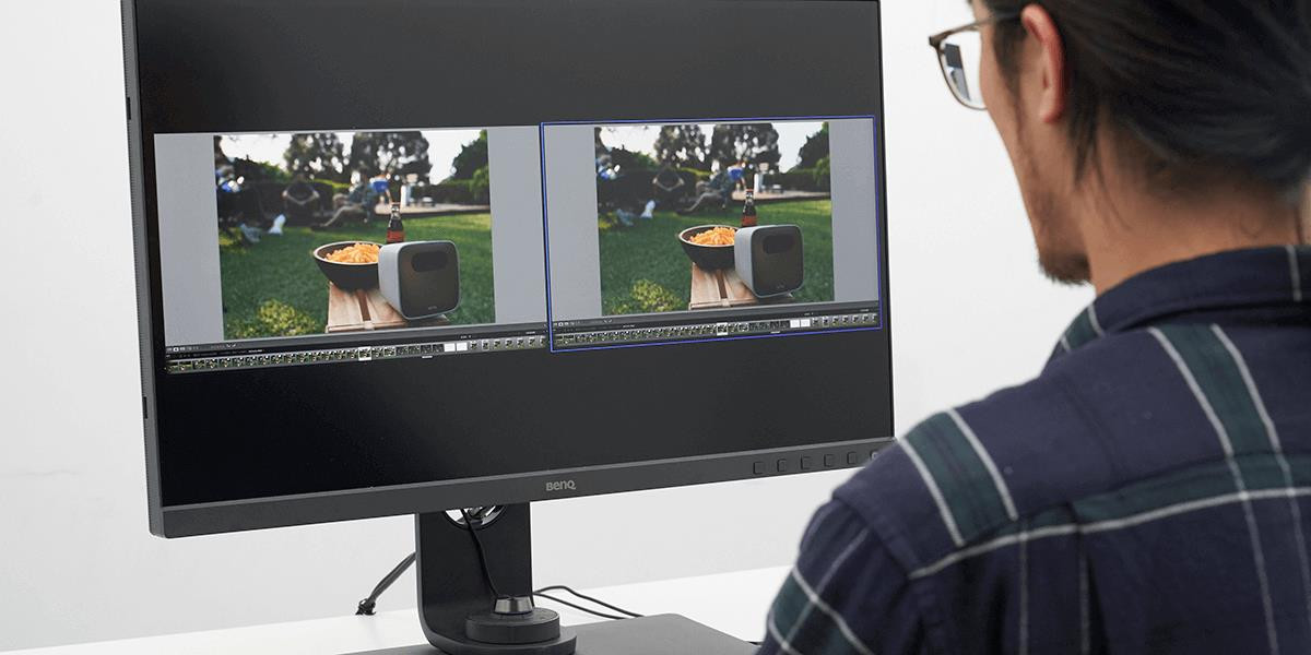 Imbunatatirea eficientei muncii cu modul Split-View al monitoarelor Philips.