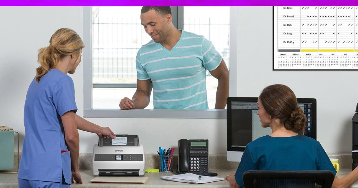 Scanerele Epson faciliteaza gestionarea inregistrarilor medicale.