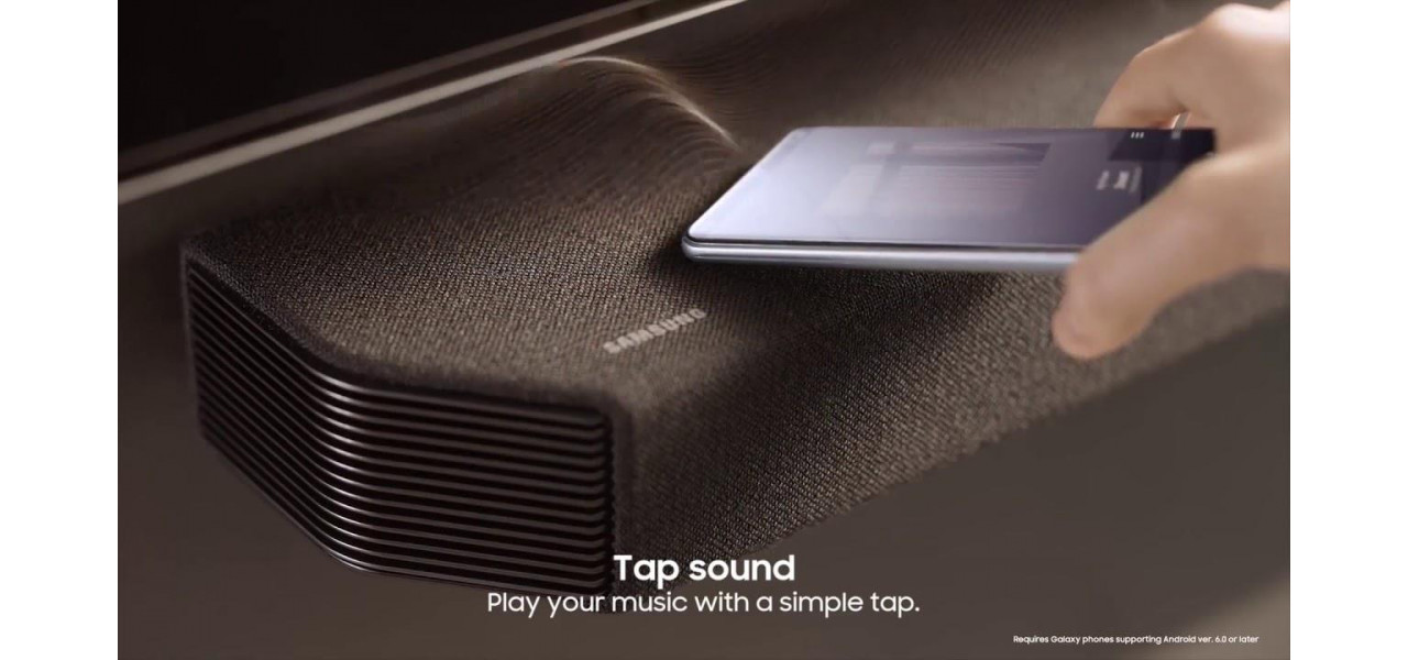 Explorarea confortului Tap Sound Easy Audio Pairing cu Samsung TV.