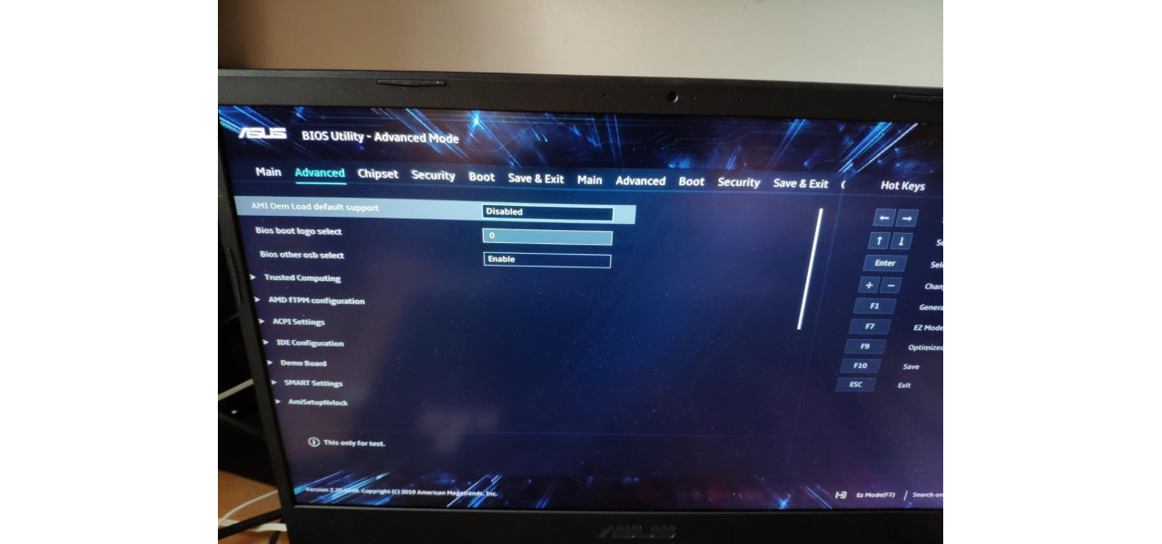Stapanirea PC-ului Asus BIOS: deblocarea functiilor avansate.