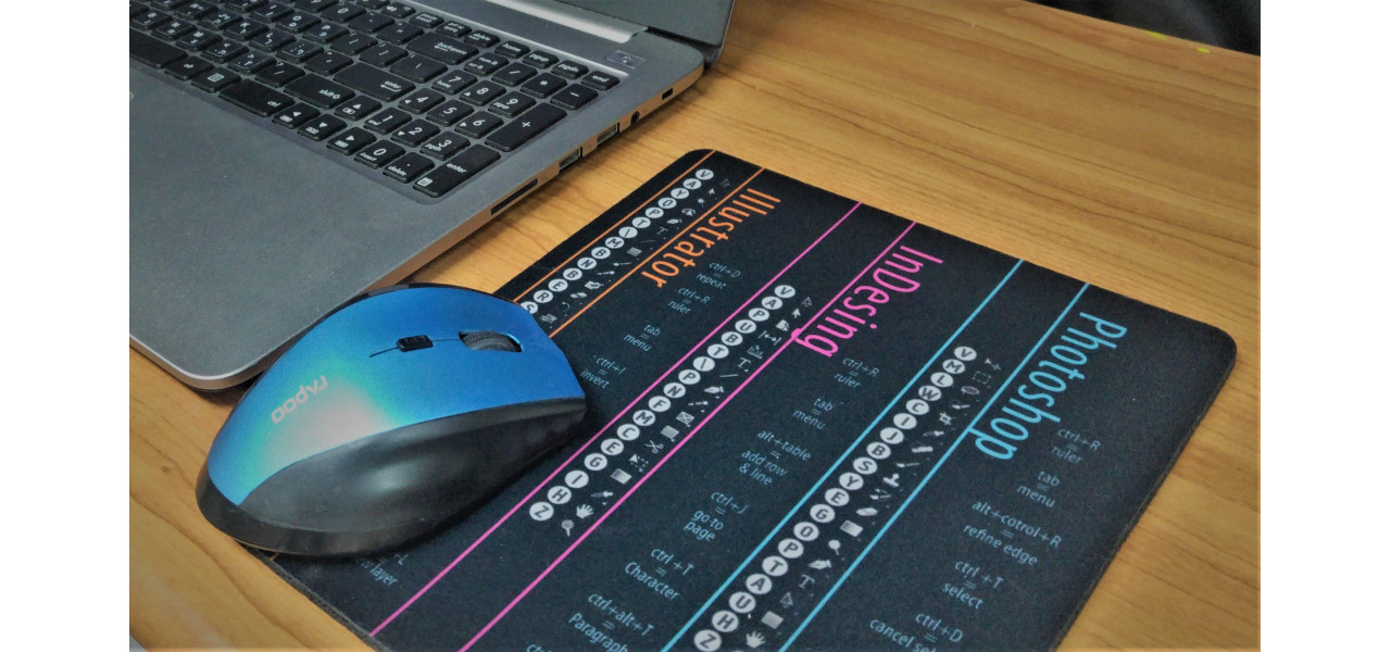 Imbunatatirea fluxului de lucru Photoshop si Illustrator: puterea mouse-pad-urilor pentru designeri.