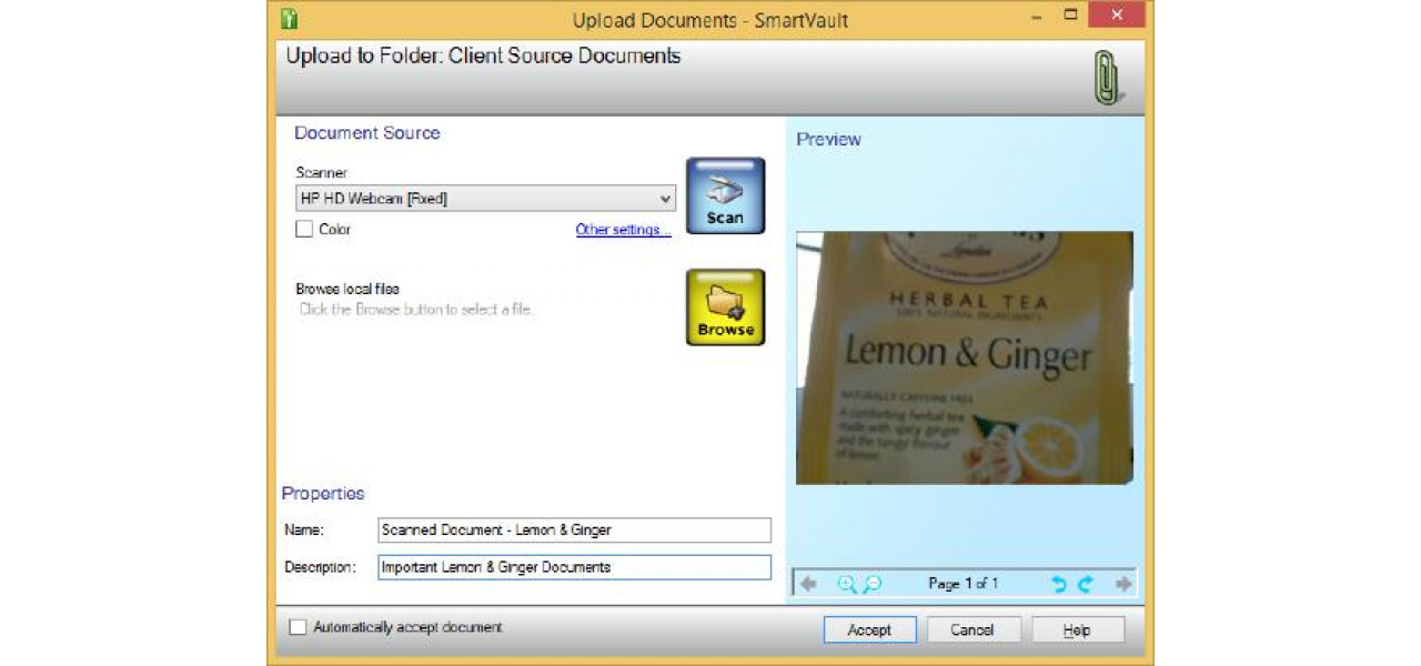 Optimizarea operatiunilor din camera de corespondenta cu scanere Fujitsu, de la Inbox la baza de date.