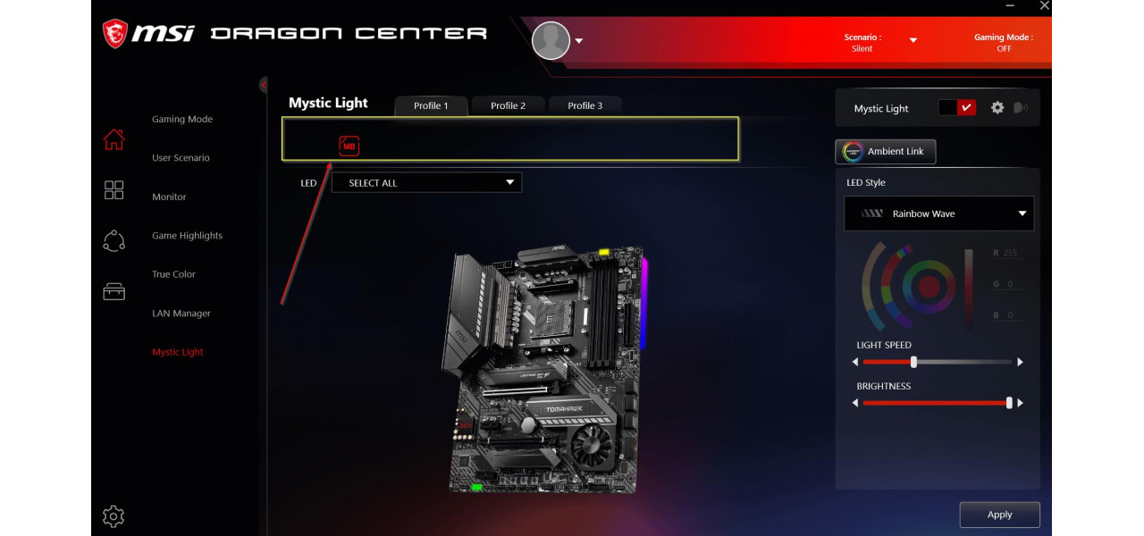 Performanta maxima: placi de baza MSI cu Dragon Center si Mystic Light Infinity RGB.