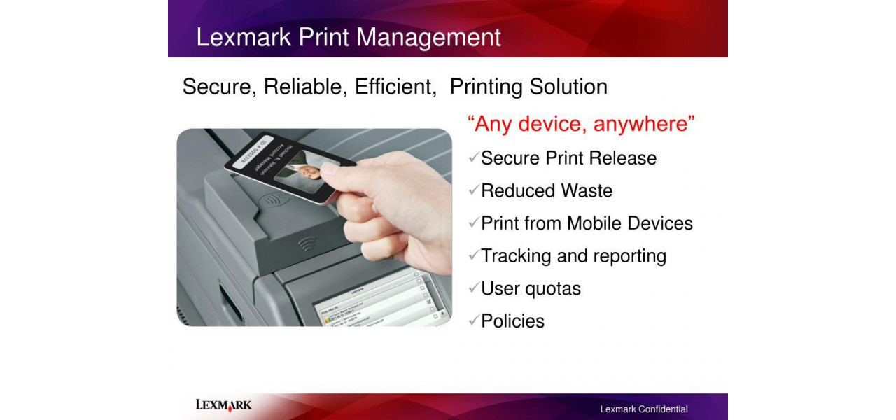 Simplificati gestionarea documentelor cu imprimantele multifunctionale si software-ul Lexmark.
