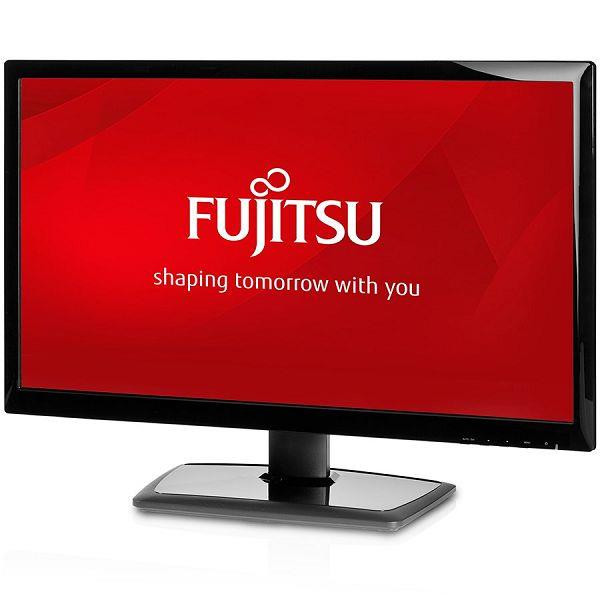 Ramai concentrat cu monitoarele Fujitsu anti-orbire.