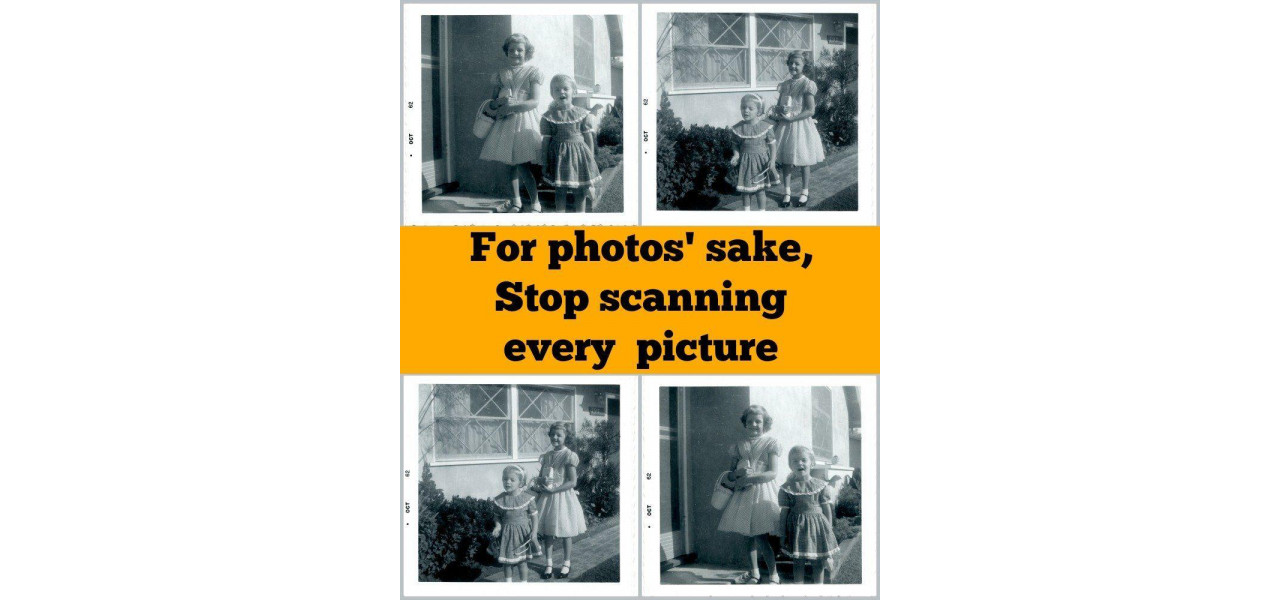 Arta de a scana Pastrarea fotografiilor si a amintirilor de familie.