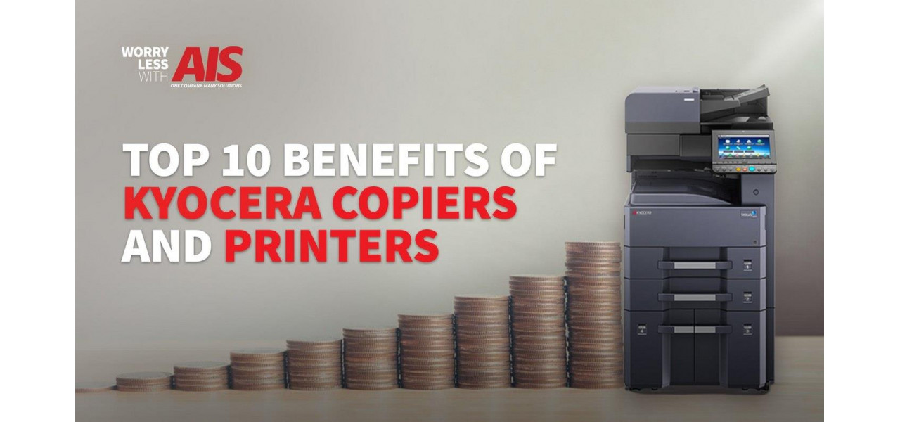 Beneficiile de economisire a costurilor ale imprimantelor multifunctionale Kyocera.