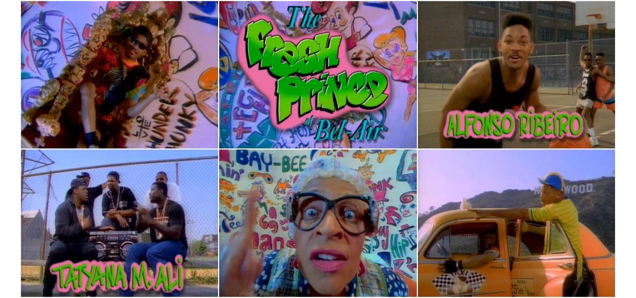 Semnificatia culturala a cantecelor tematice TV de la „Printul proaspat al Bel-Air” la prieteni.