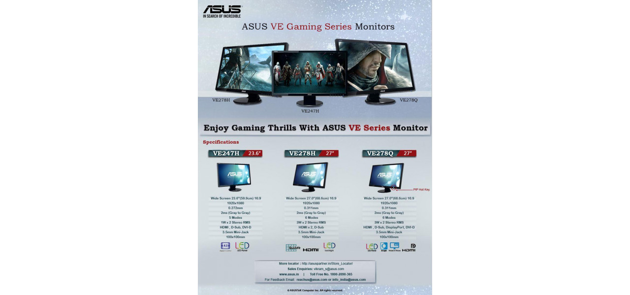 Evolutia monitoarelor ASUS: trecut, prezent si viitor.