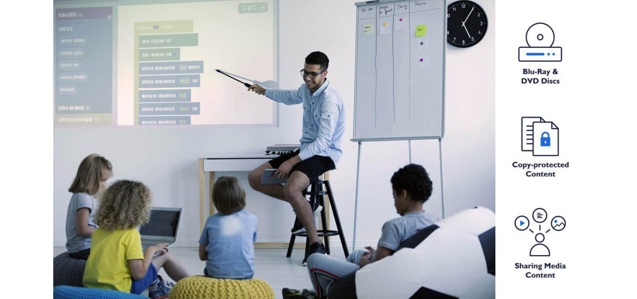Viitorul playerelor media in salile de clasa virtuale si e-learning.
