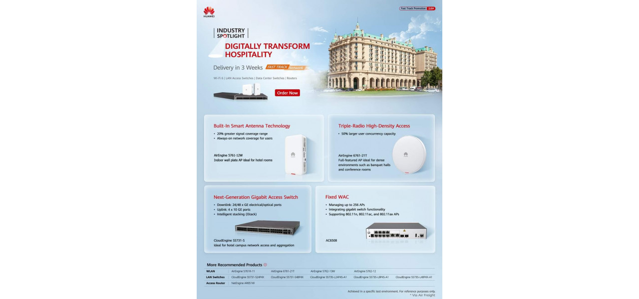 Transformarea experientei de ospitalitate cu Casti Wireless Huawei Connectivity.