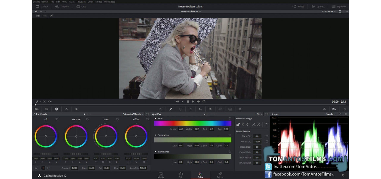 Intelegerea conceptului de gradare a culorilor in editarea video.