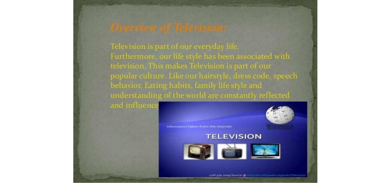 Intelegerea impactului televiziunii asupra societatii.
