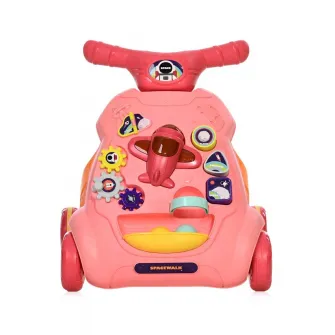 Antemergator multifunctional, Lorelli, cu centru de activitati, Space, Pink