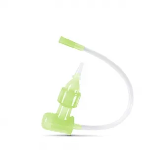 Aspirator nazal manual pentru bebelusi, Lorelli, curatare delicata si eficienta, 0 luni+, Fresh Green