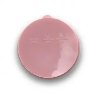 Bol de hranire din silicon natural, Lorelli, cu ventuza, 6 luni+, Pink