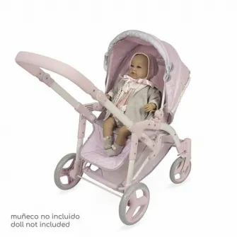 Carucior papusa bebelus Decuevas, metal, plastic, pliabil, 3+ ani
