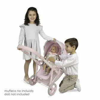 Carucior papusa bebelus Decuevas, metal, plastic, pliabil, 3+ ani