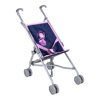 Carucior sport pentru papusi, Knorr Toys, Sim, 42 x 27 x 55 cm, 3 Ani+, Princess Blue