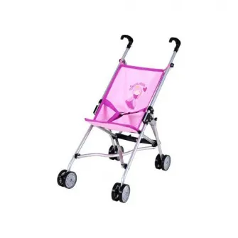 Carucior sport pentru papusi, Knorr Toys, Sim, 42 x 27 x 55 cm, 3 Ani+, Princess Pink