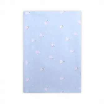 Cearceaf bumbac ranforce, Lorelli, 100 x 150 cm, Train Blue