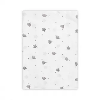 Cearceaf bumbac ranforce, Lorelli, 100 x 150 cm, Train Grey