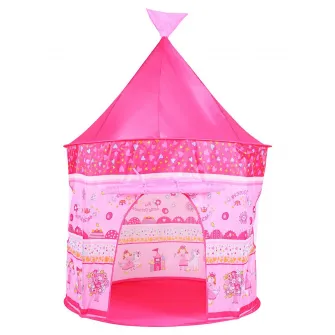Cort de joaca pentru copii, Knorr Toys, potrivit interior/exterior, din material hidrofug, diametru 105 cm, inaltime 135 cm, 3 Ani+, My Little Princess