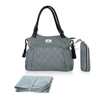 Geanta pentru accesoriile bebelusului, Lorelli, Kristin, compartimentata, Grey