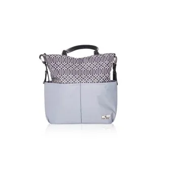 Geanta pentru accesoriile bebelusului, Lorelli, Laura, compartimentata, Grey, colectie 2021