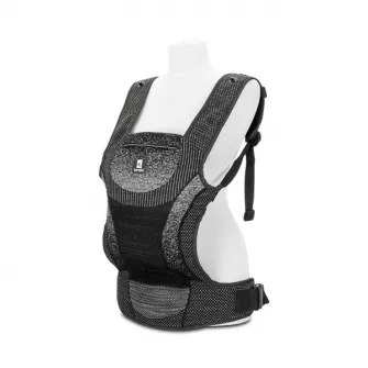Marsupiu ergonomic pentru bebelusi, Lorelli, Mia, pozitii multiple de purtare, 4-36 luni, Black