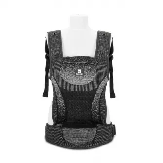 Marsupiu ergonomic pentru bebelusi, Lorelli, Mia, pozitii multiple de purtare, 4-36 luni, Black