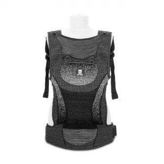 Marsupiu ergonomic pentru bebelusi, Lorelli, Mia, pozitii multiple de purtare, 4-36 luni, Black